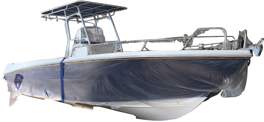 Barco de pesca de fibra de vidrio