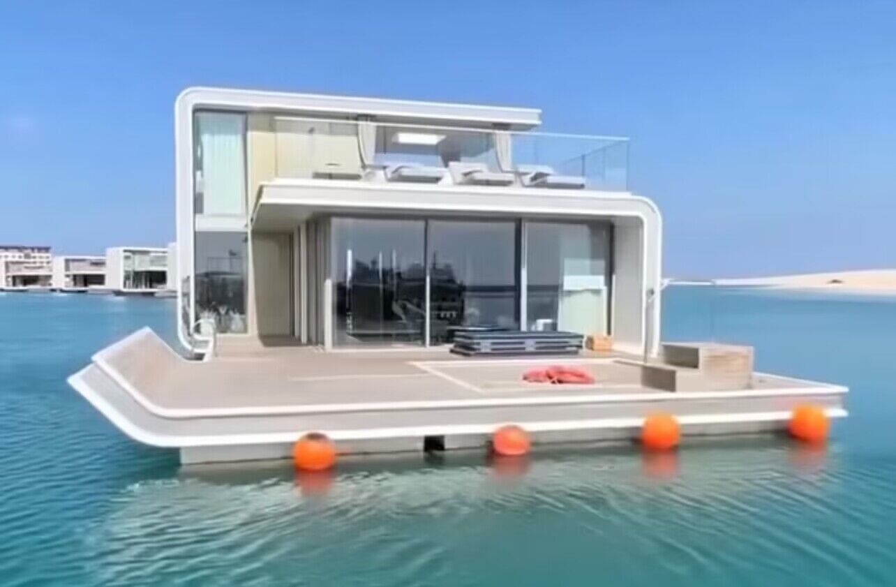 Nueva casa flotante eléctrica tipo pontón