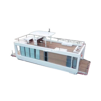 Barco pontón de casa de aluminio de 11,8 m