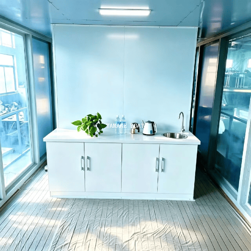 Casa de cristal de 11 m, pontón, fábrica de yates Yamane Ryu