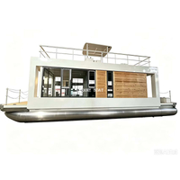 Barco pontón de casa de aluminio de 11,5 m-fabricante de yates Yamane Ryu