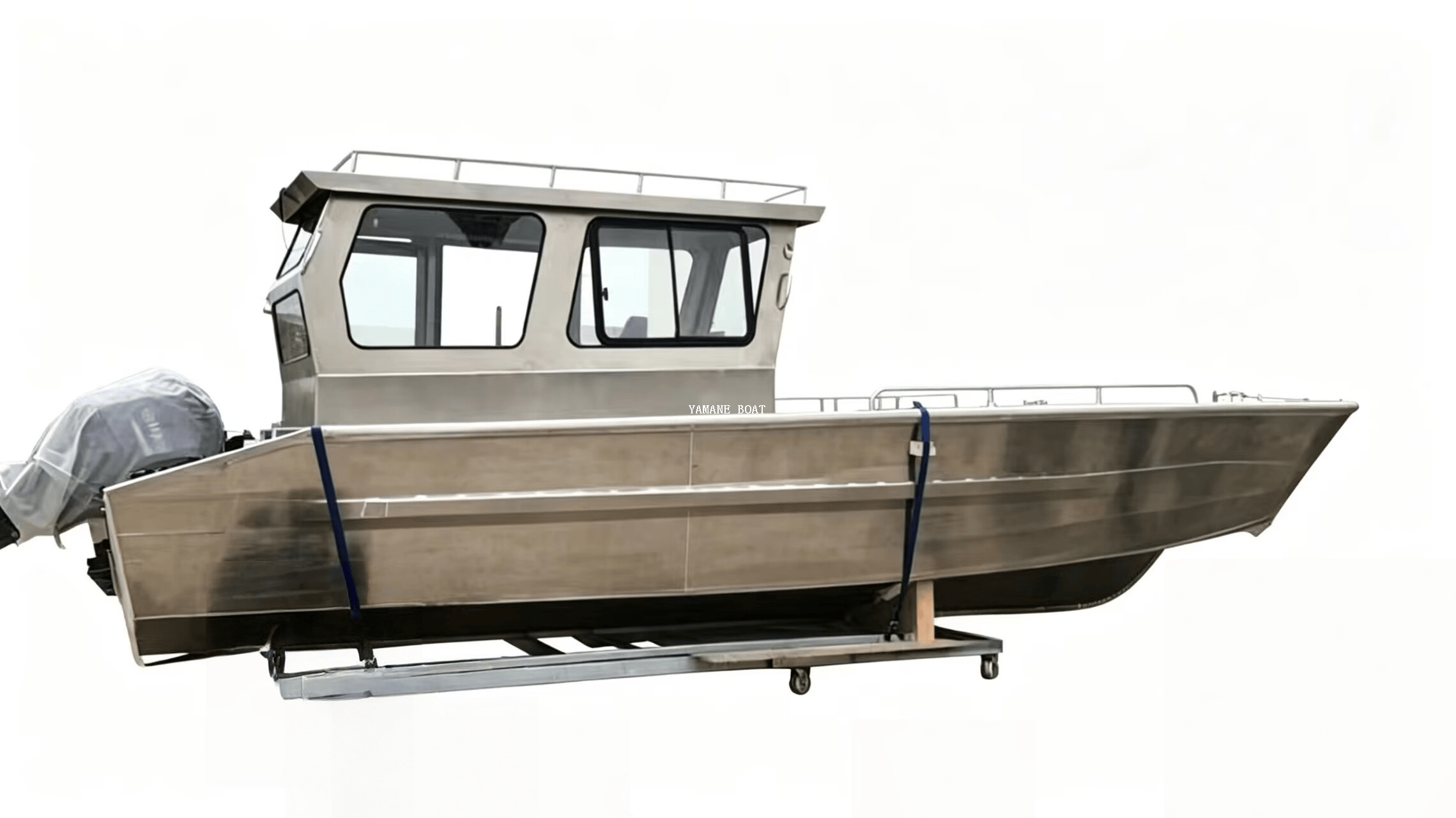Barco de desembarco de aluminio de 30 pies con cabina de capitán cerrada 