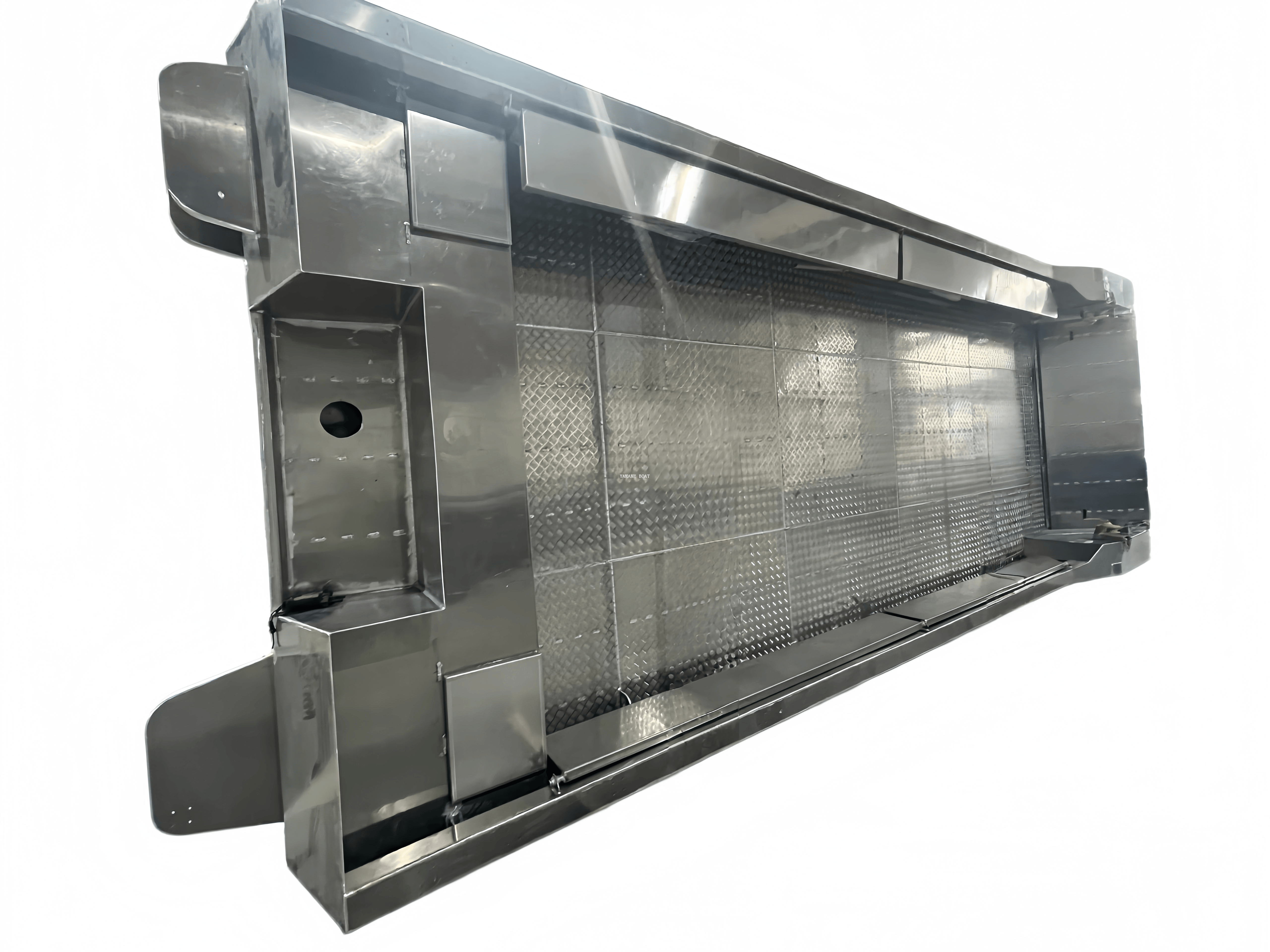 Barcaza de aterrizaje de aluminio de 8,5 m con control trasero 