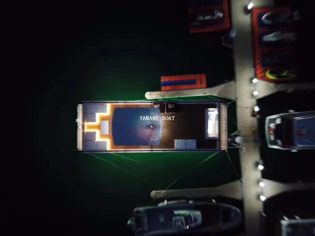 Barco pontón vivo de aluminio con certificación CE de 11,5 m 