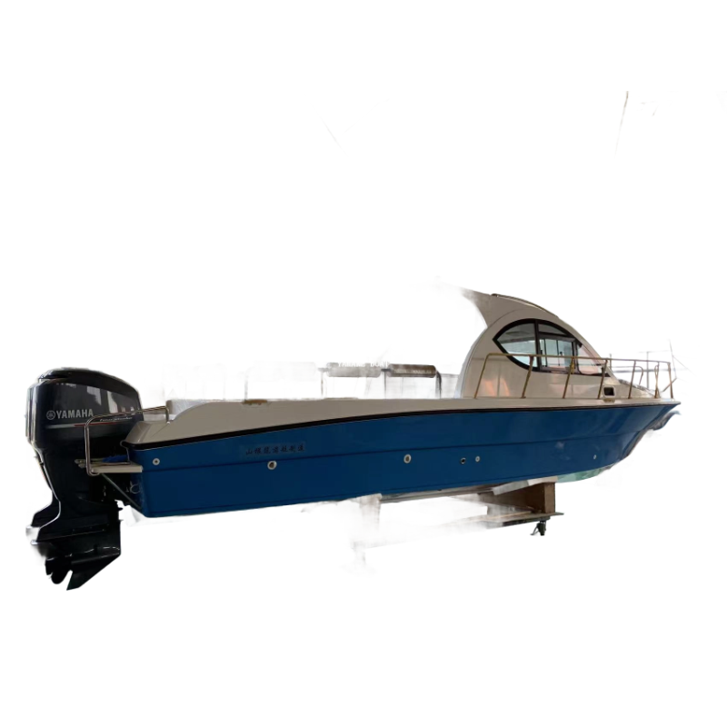 Barco con cabina de fibra de vidrio de 32 pies
