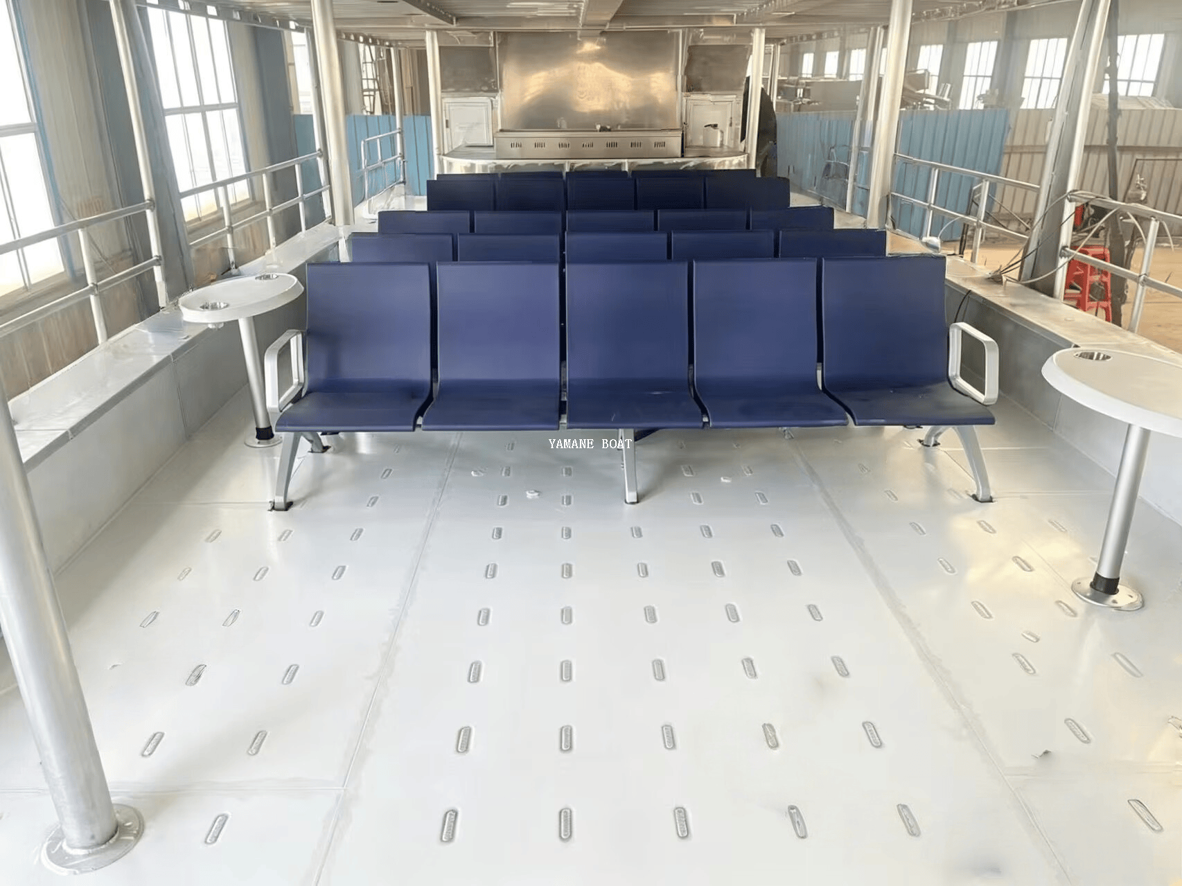 Barco de pasajeros catamarán de aluminio de 50 pies para visitas turísticas y turismo
