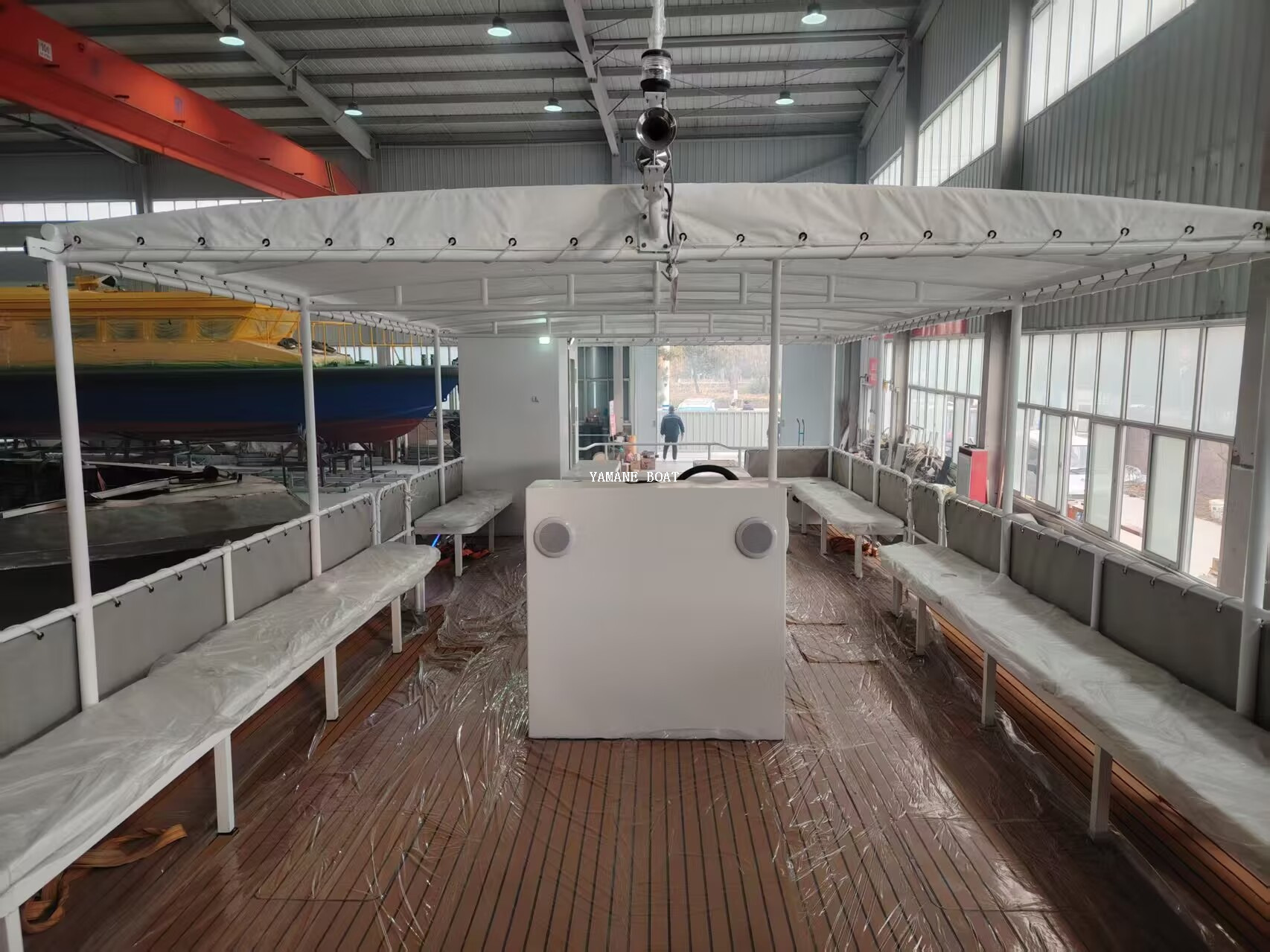 Barco de pasajeros turístico de fiesta catamarán de aluminio de 11,5 m 