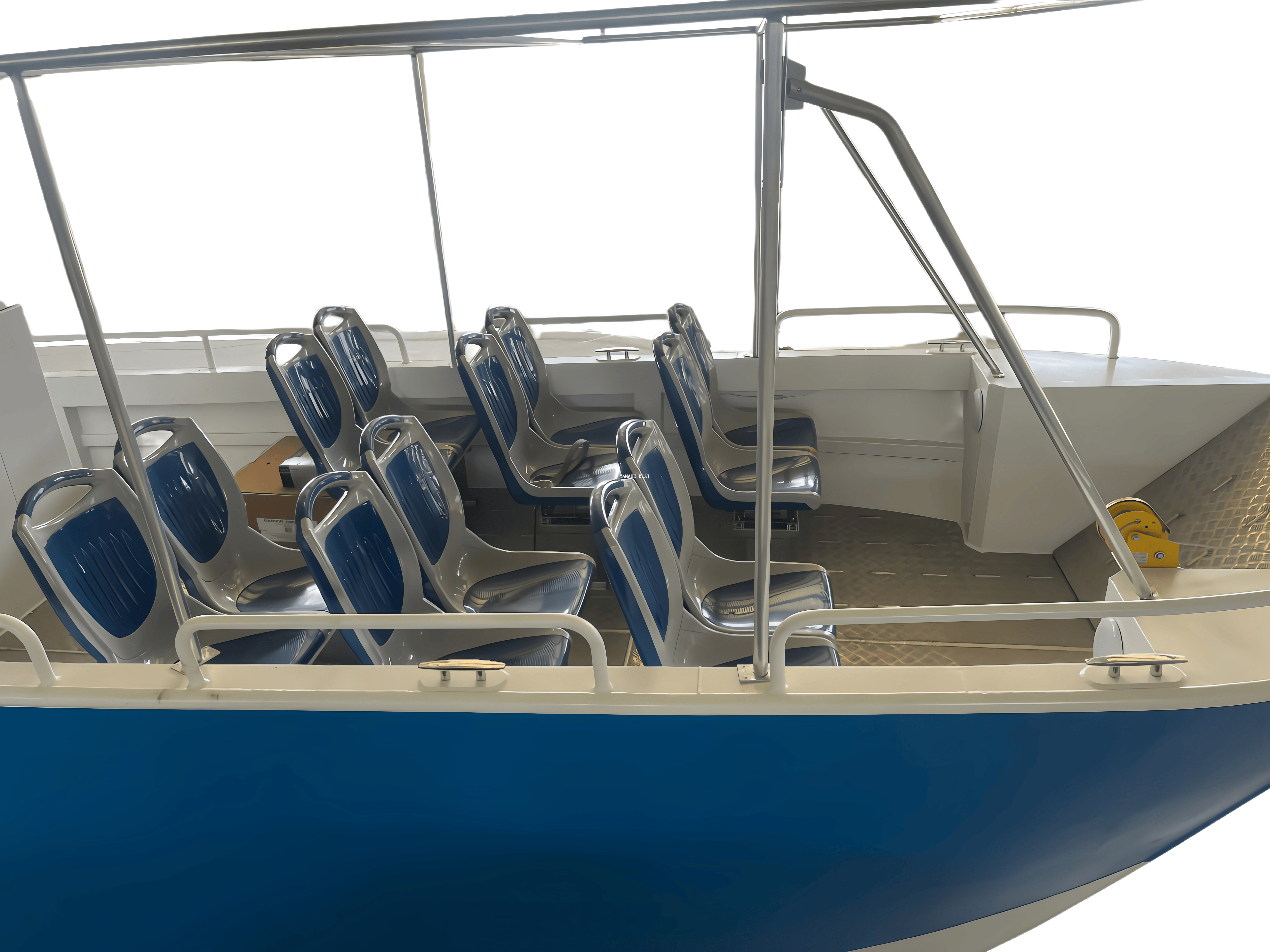 Barco de pasajeros catamarán de aluminio abierto de 32 pies con 20 asientos 