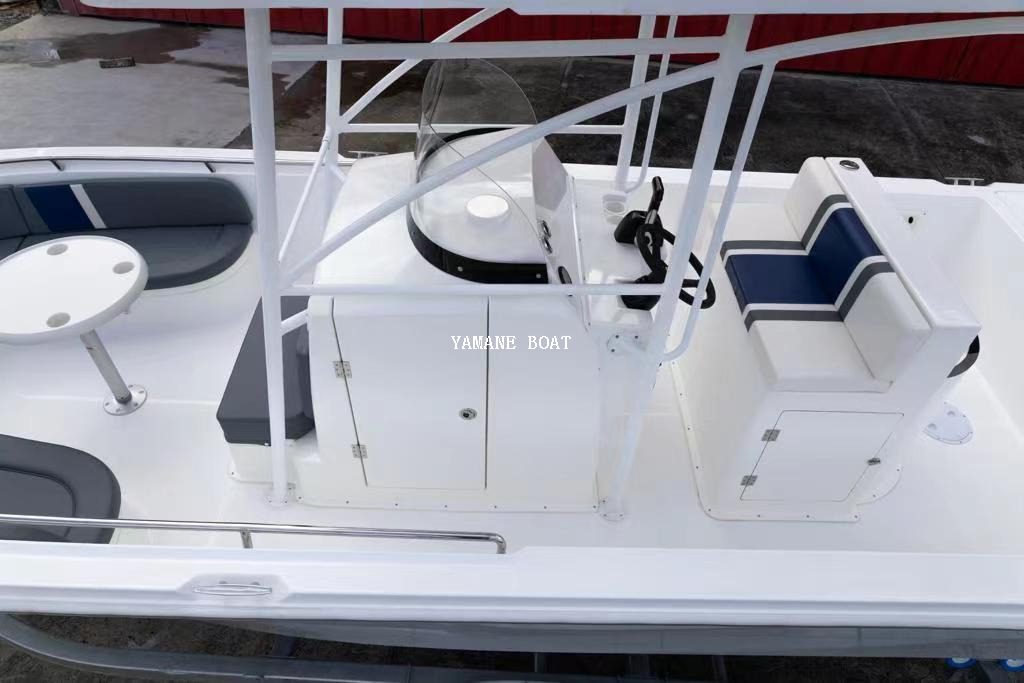 Barco atunero de pesca con consola central de fibra de vidrio Yamane Yacht de 24 pies y 7,20 m 