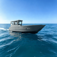 Barco de desembarco de aluminio de 30 pies con cabina de capitán cerrada 