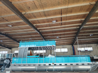 Barco pontón de aluminio de doble cubierta de 37 pies con asientos tipo sofá 