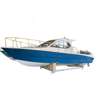 Barco con cabina de fibra de vidrio de 32 pies