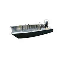 Barco de desembarco de aluminio de 27 pies con techo en forma de T para Canadá 