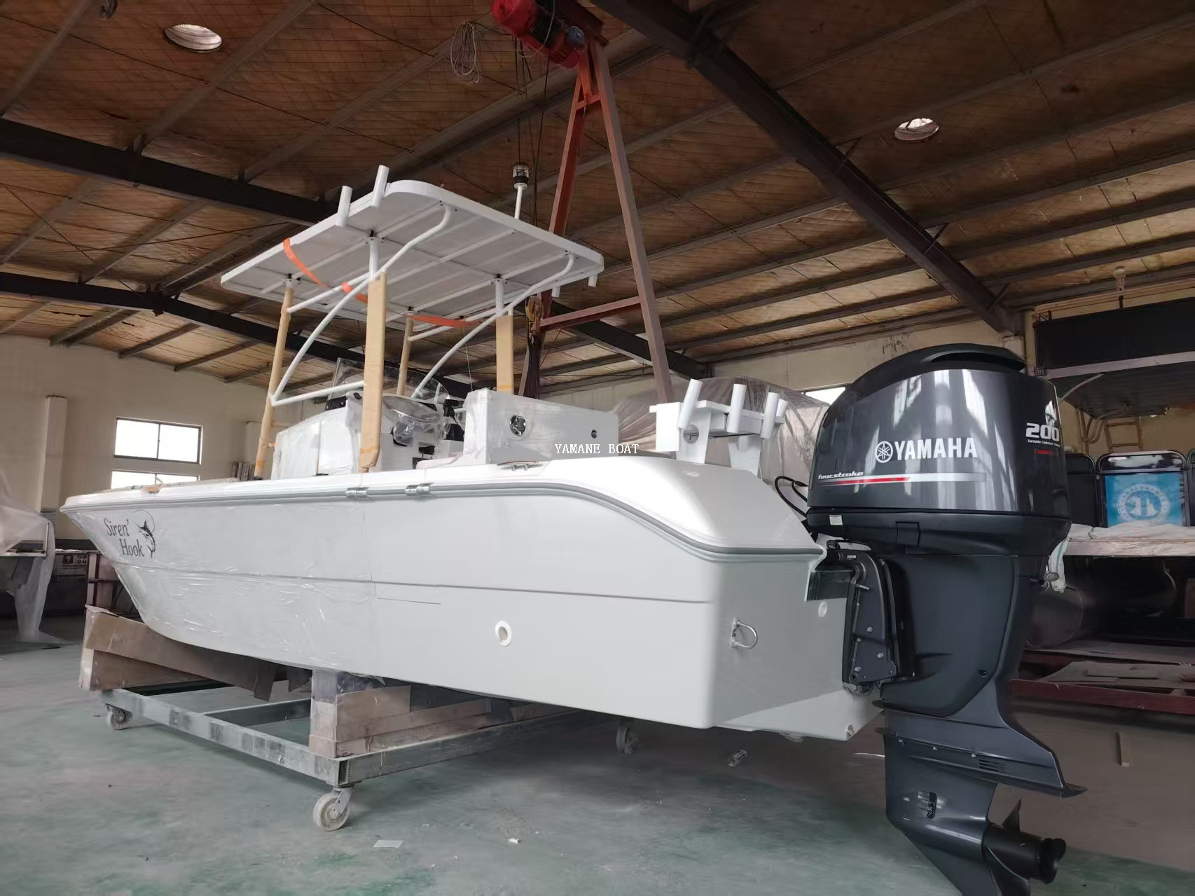 Barco de pesca de yate de velocidad de fibra de vidrio de 7,20 m y 24 pies