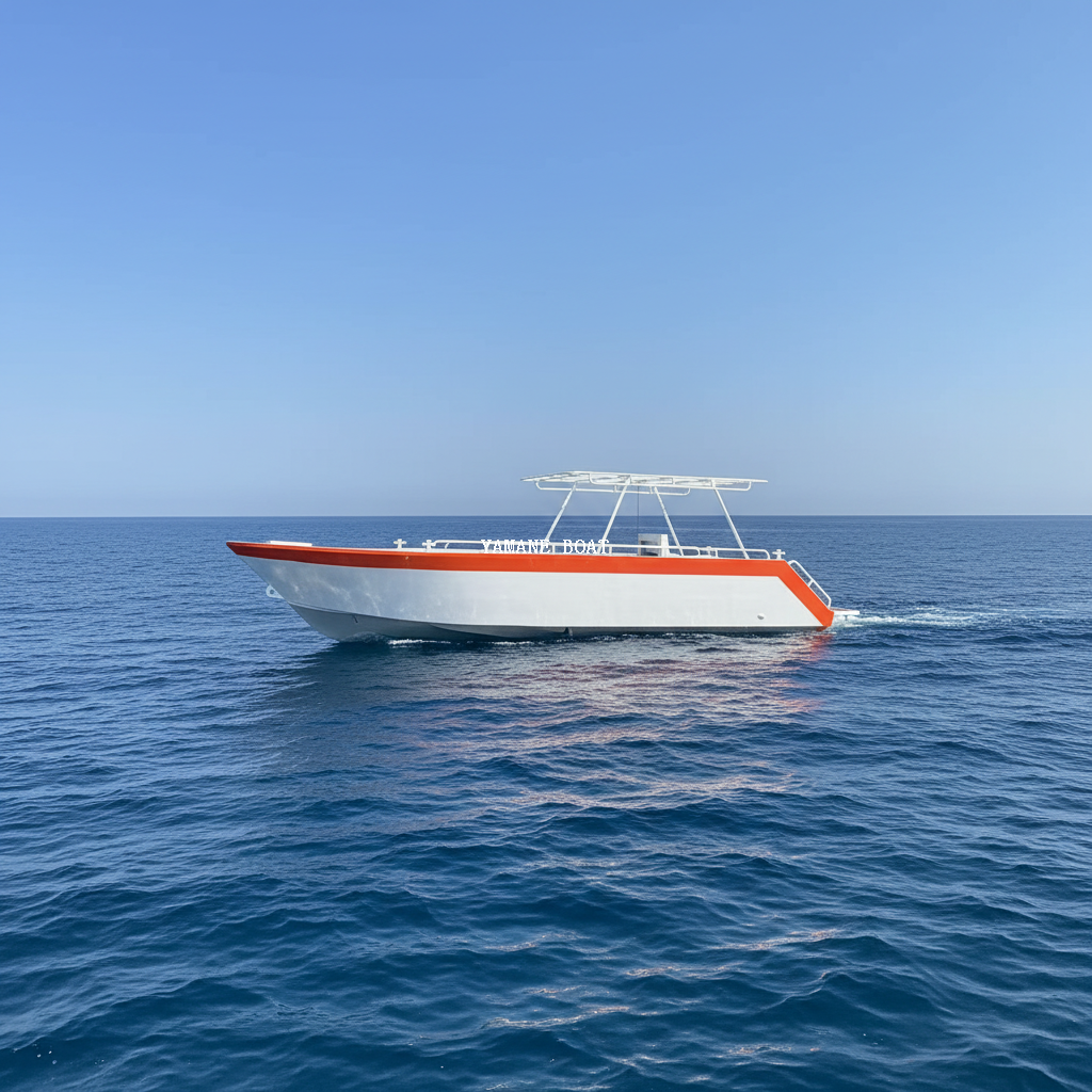 Yate de alta velocidad de aluminio del barco de pesca del carpa grande de los 32ft los 9.7m