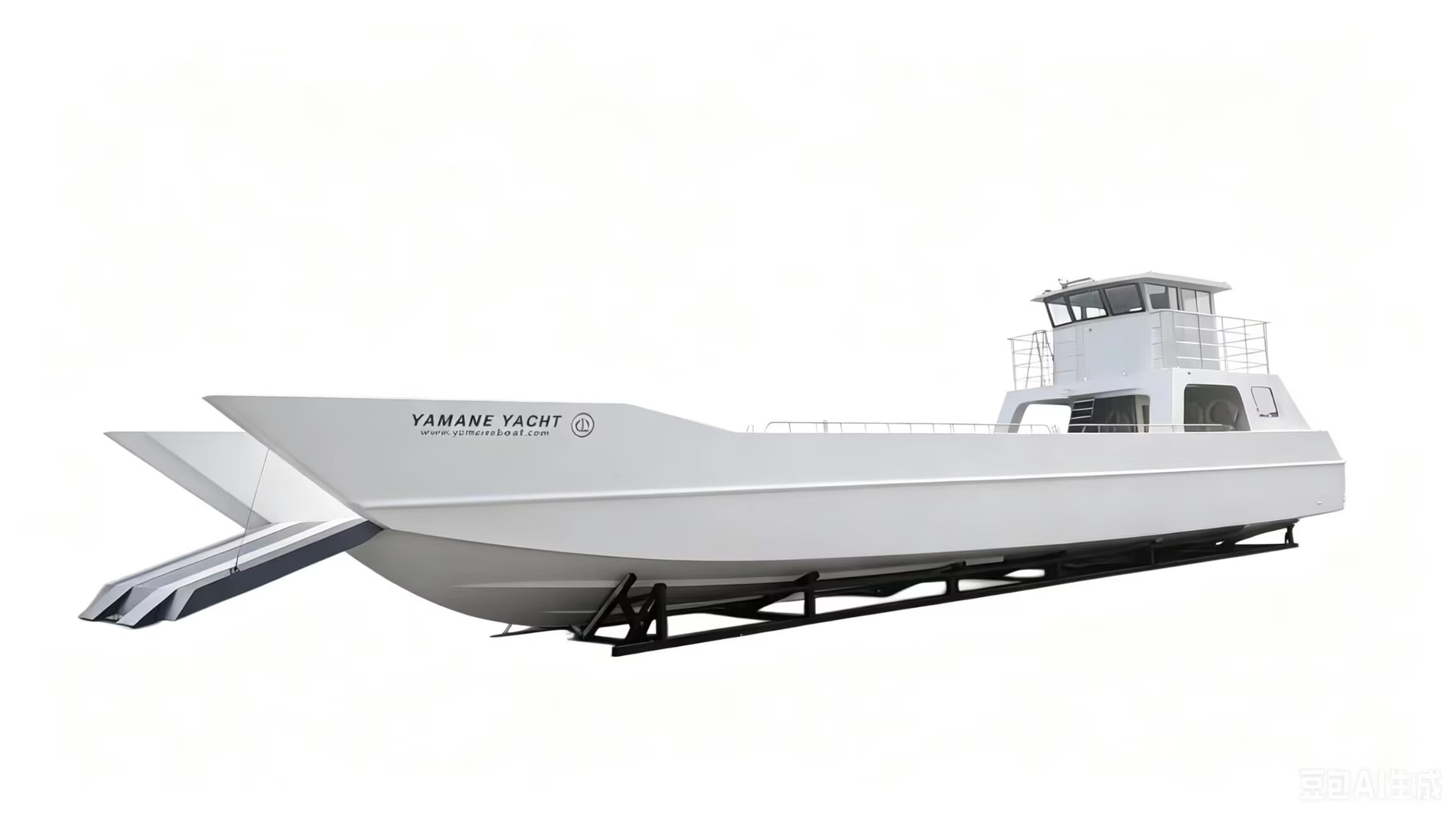 Lancha de desembarco de aluminio de 83 pies con cuatro motores fueraborda Gaslion de 350 hp y alta velocidad 