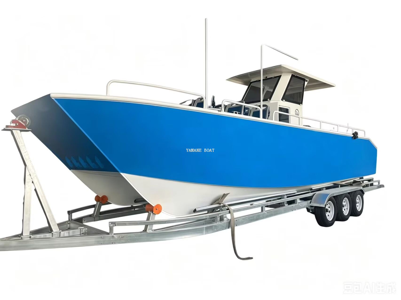 Barco de pasajeros catamarán de aluminio abierto de 32 pies con 20 asientos 