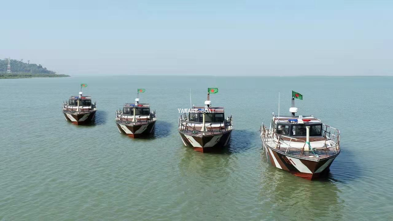 Barco piloto de aluminio con cabina de patrulla de 11,3 m y 36 pies 