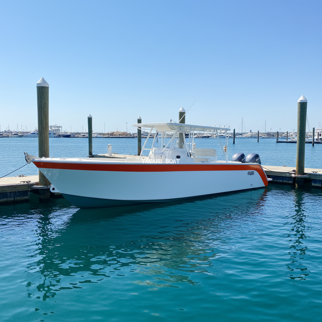 Yate de alta velocidad de aluminio del barco de pesca del carpa grande de los 32ft los 9.7m