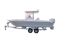 Barco atunero de pesca con consola central de fibra de vidrio Yamane Yacht de 24 pies y 7,20 m 